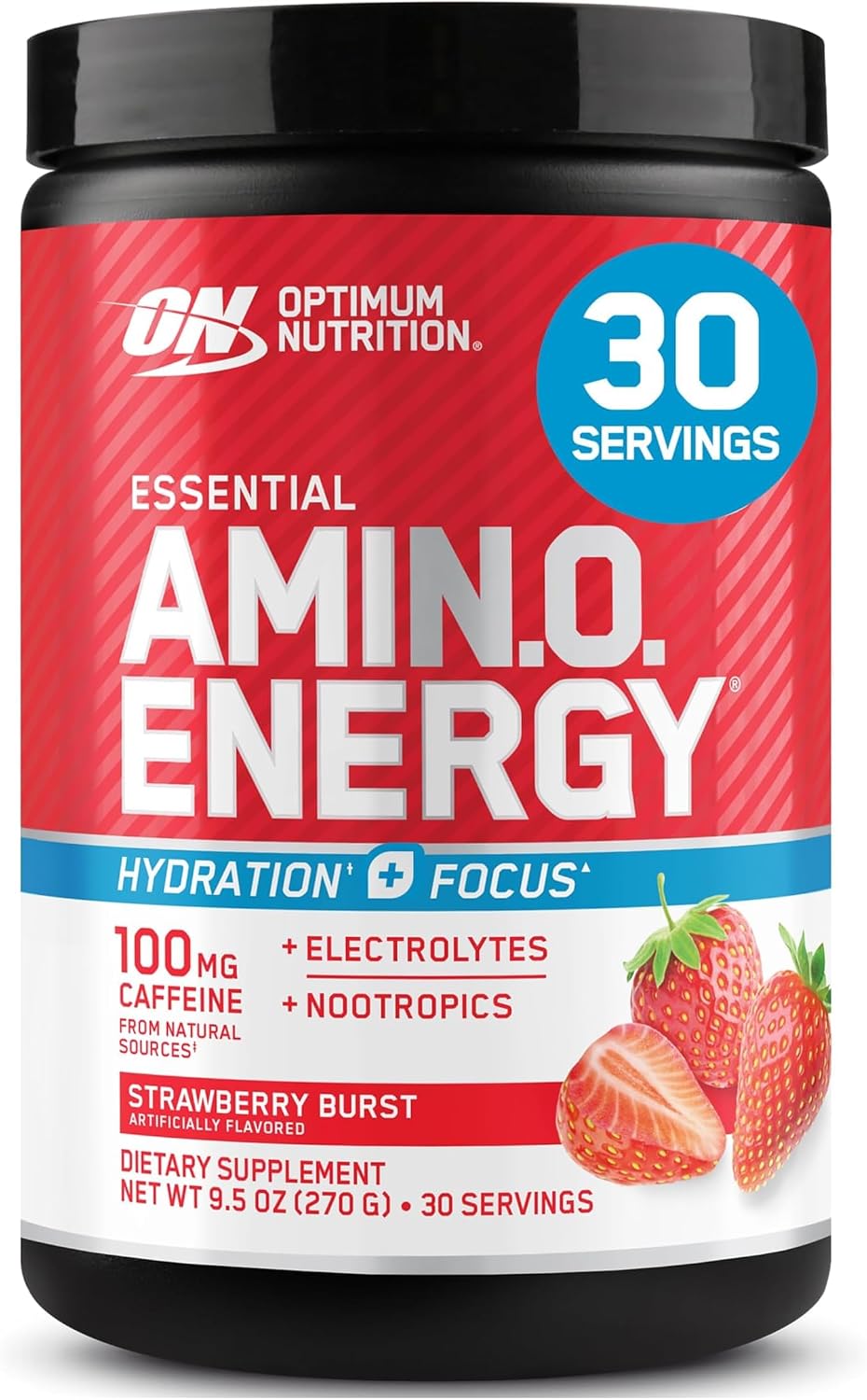 Optimum Nutrition Amino Energy Powder Plus Focus, con BCAA, electro...