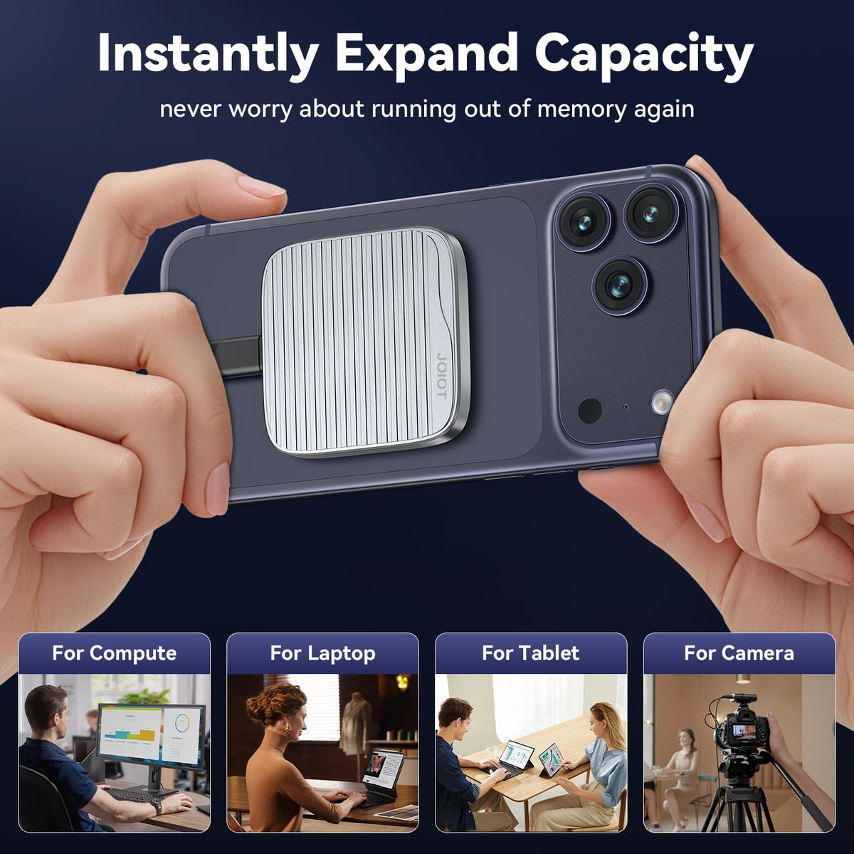 JOIOT SSD externo de 2 TB SSD magnético portátil SSD USB 3.2 Gen 2x...