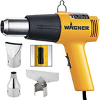 Wagner Spraytech 2417344 HT1000 Kit de pistola de calor, 3 boquillas incluidas, 2 ajustes de temperatura de 750 °F y 1000 °F, ideal para envoltura retráctil, ablandar pintura, doblar tubos de plástico