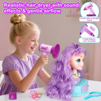 Maquillaje de cabeza de muñeca 4 en 1 para peinar el cabello para