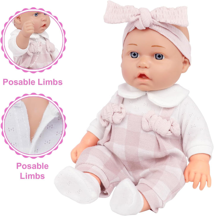 Ecore Fun Muñeca Bebé de 12" y Conjunto de Accesorios de Ropa -...