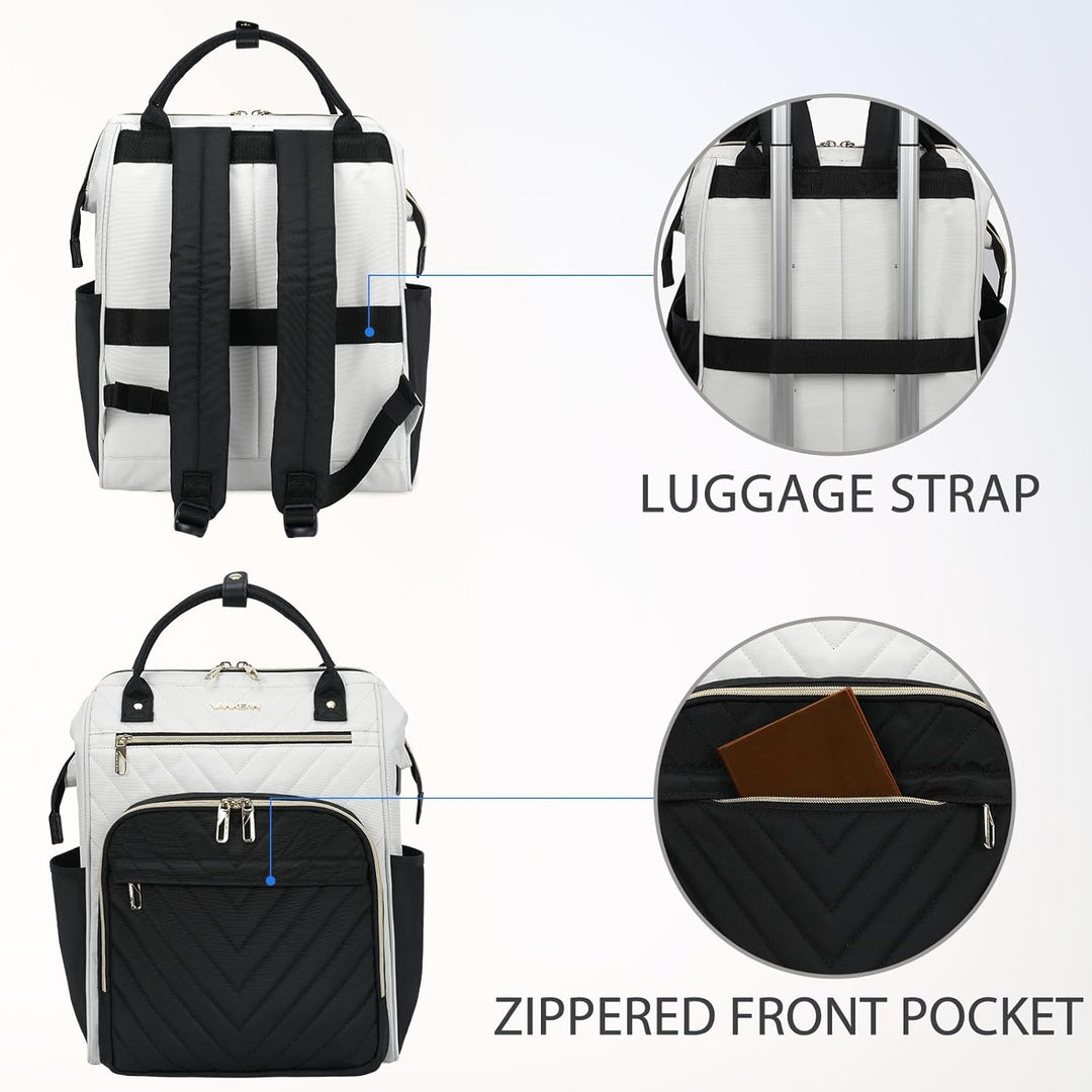 VANKEAN Mochila para laptop de 17 pulgadas para mujeres y hombres,...