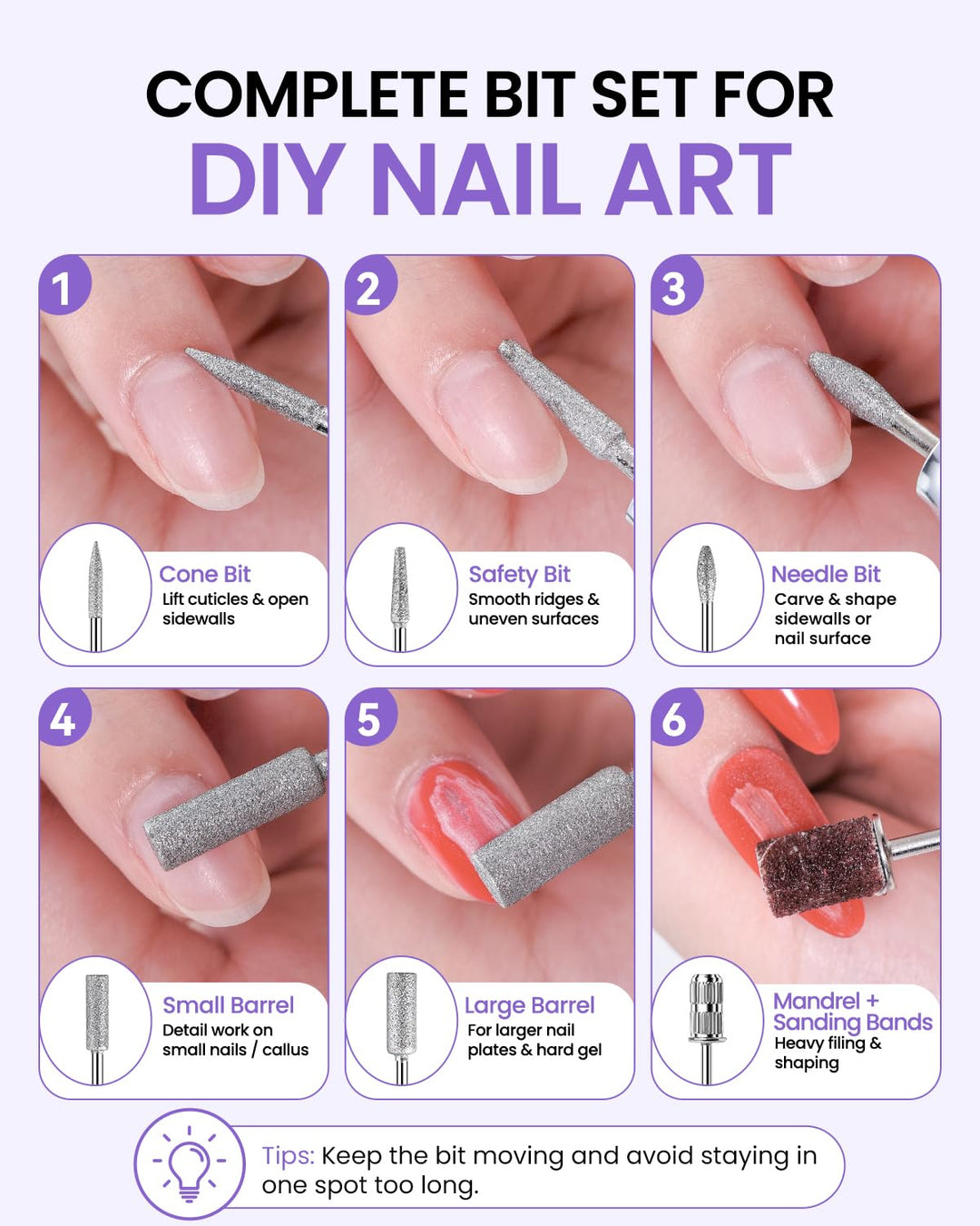 Taladro de uñas inalámbrico Makartt para principiantes: lima electr...