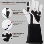 Guantes de soldadura TIG ARCCAPTAIN: cuero de grano de cabra premium, destreza, comodidad, guantes TIG duraderos para protección laboral