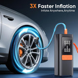 Hexnova Inflador de neumáticos, compresor de aire portátil, 150 PSI...