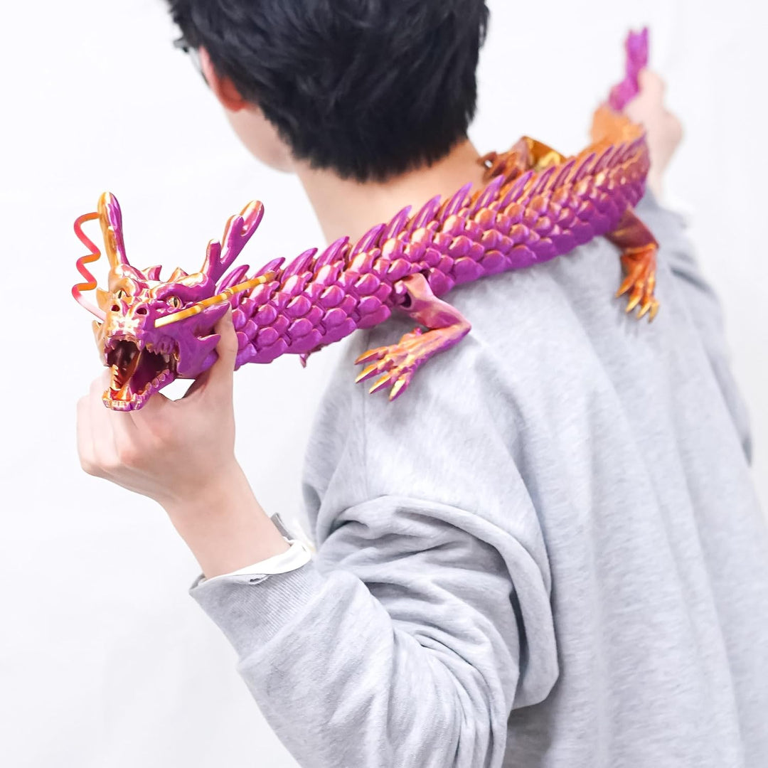 Modelos de dragón impresos en 3D súper grandes de 47.3 pulgadas, fi...