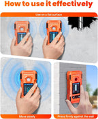 Escáner de pared del buscador de pernos, detector electrónico de pared 6 en