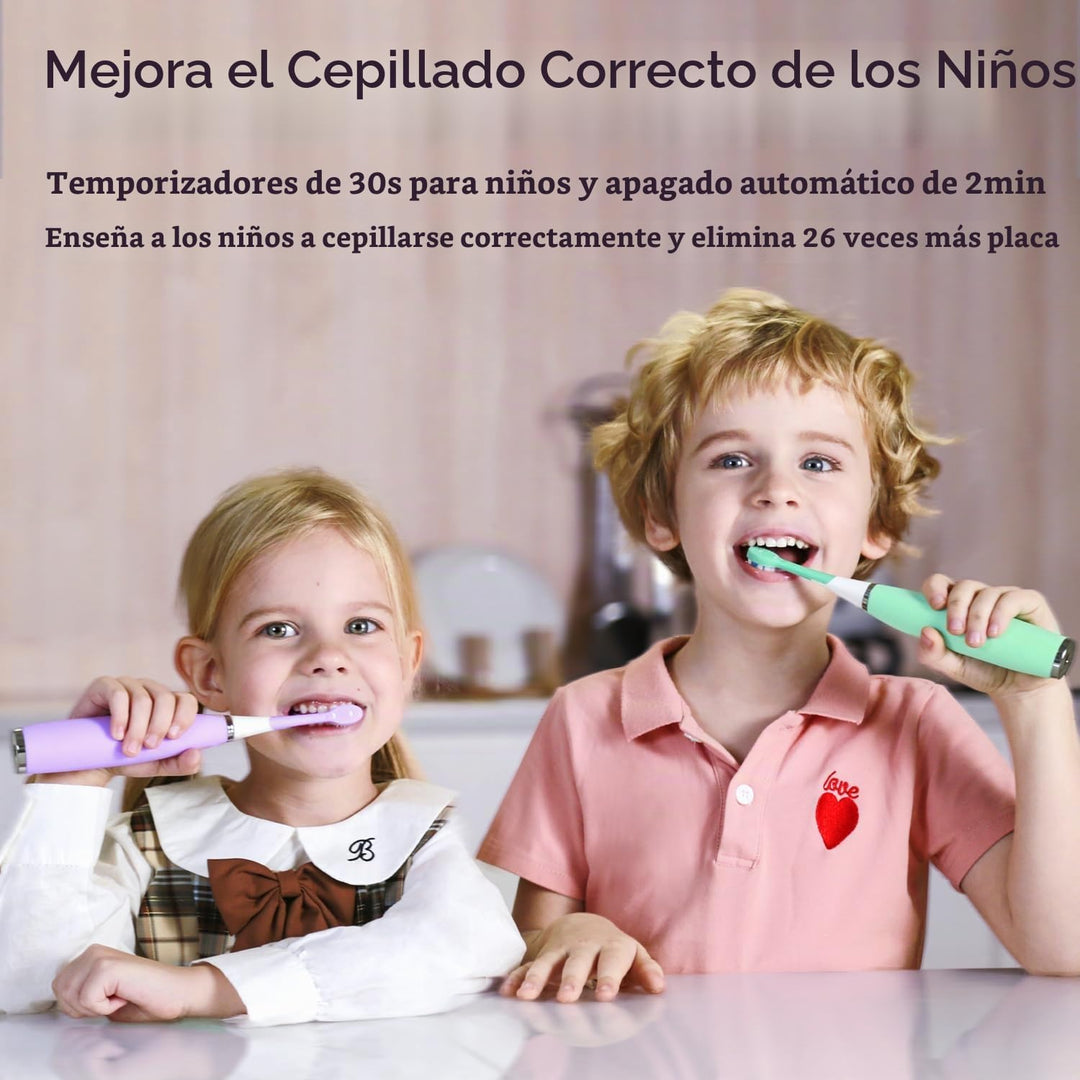 FUMEIKANG Cepillos de dientes eléctricos para niños, cepillo de die...