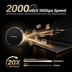 DIGIERA SSD portátil magnético de 1 TB, unidades de estado sólido externas con USB-C 3.2 Gen 2x2, velocidad de hasta 2000 MB/s, compacta y duradera, compatible con iPhone 15/16/17 Series y otros dispositivos USB-C, color negro