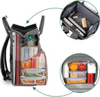 MATEIN Mochila de almuerzo aislada para mujer, mochila para laptop...