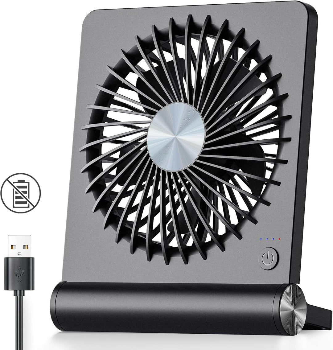 Koonie - Ventilador de escritorio USB, ventilador pequeño ultra sil...