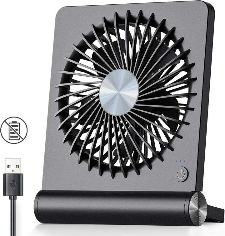 Koonie - Ventilador de escritorio USB, ventilador pequeño ultra sil...