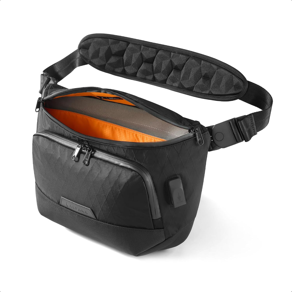 ALPAKA Bravo Sling Max 8L Bolsa bandolera para laptop con bloqueo RFID