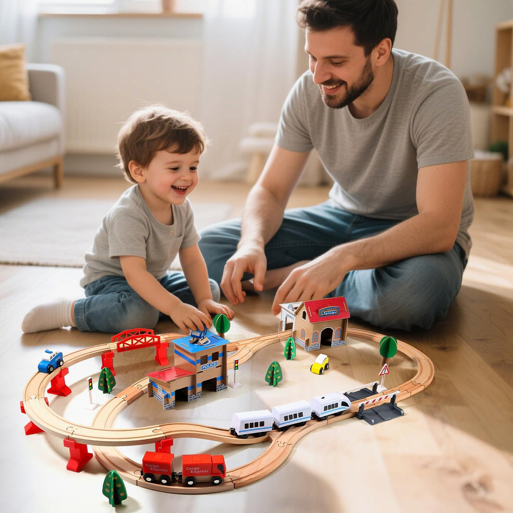 Juguete eléctrico de madera para niños de 3, 4, 5 años