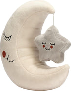Lambs & Ivy Goodnight Luna y Estrella Peluche Peluche - Crema/Gris
