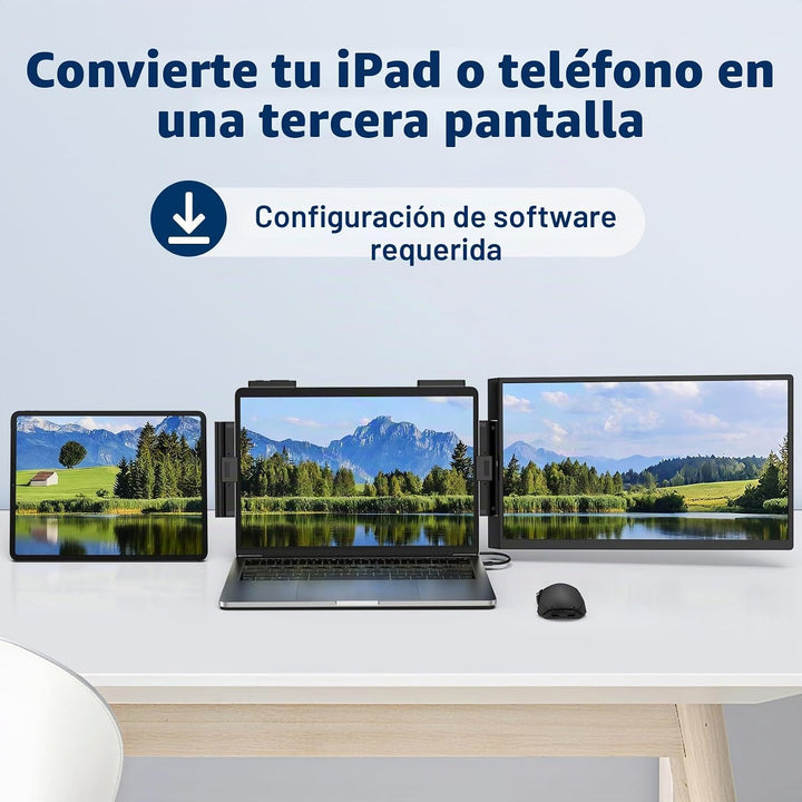 HONGO Monitor de estudio portátil FHD IPS 1080P de 15.6 pulgadas, e...