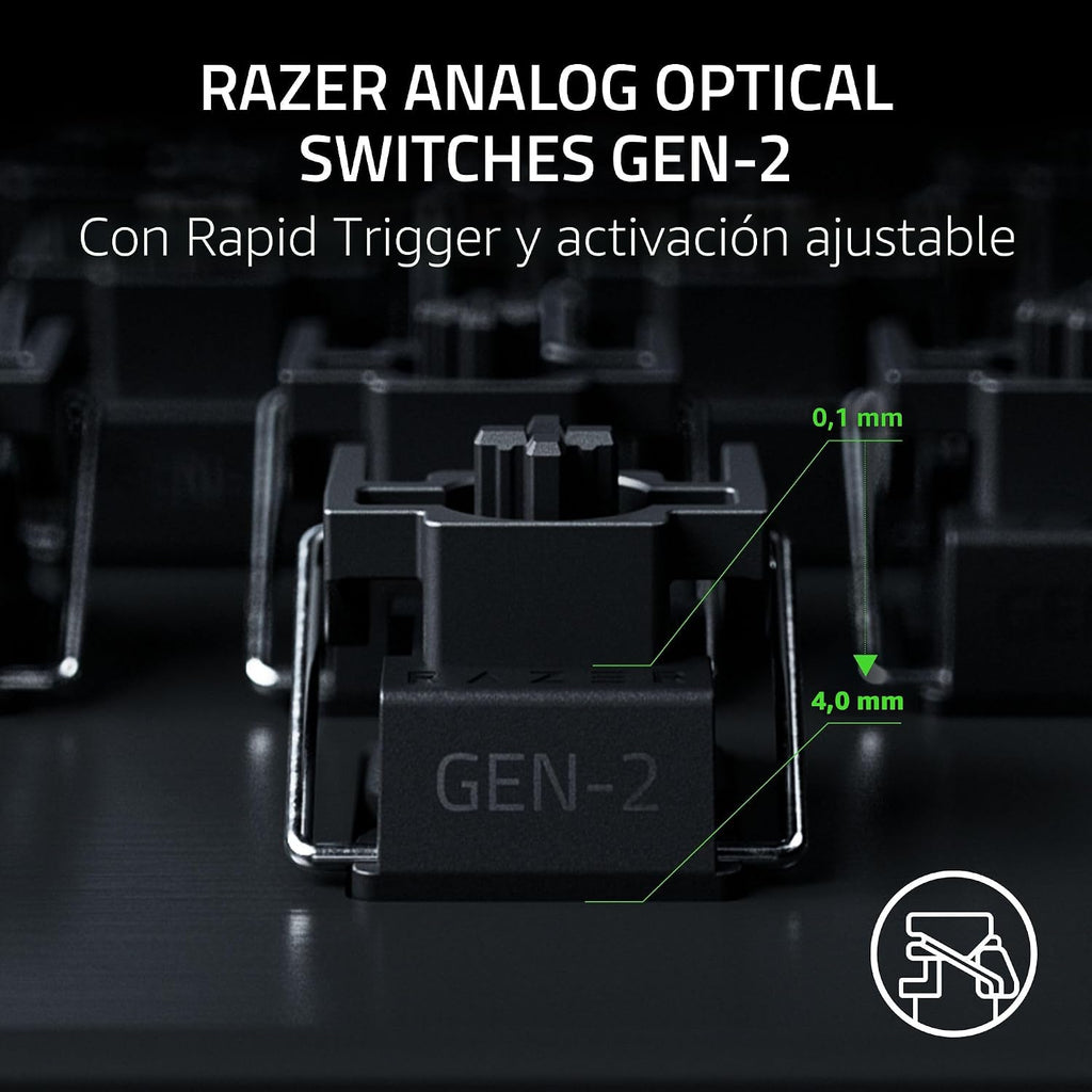 Razer Huntsman V3 Pro 8KHz Esports Gaming teclado, Analog Optical, negro