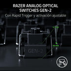 Razer Huntsman V3 Pro 8KHz Esports Gaming teclado, Analog Optical, negro