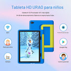 URAO Tablet para niños, tablet Android 14 para niños de 10 pulgadas