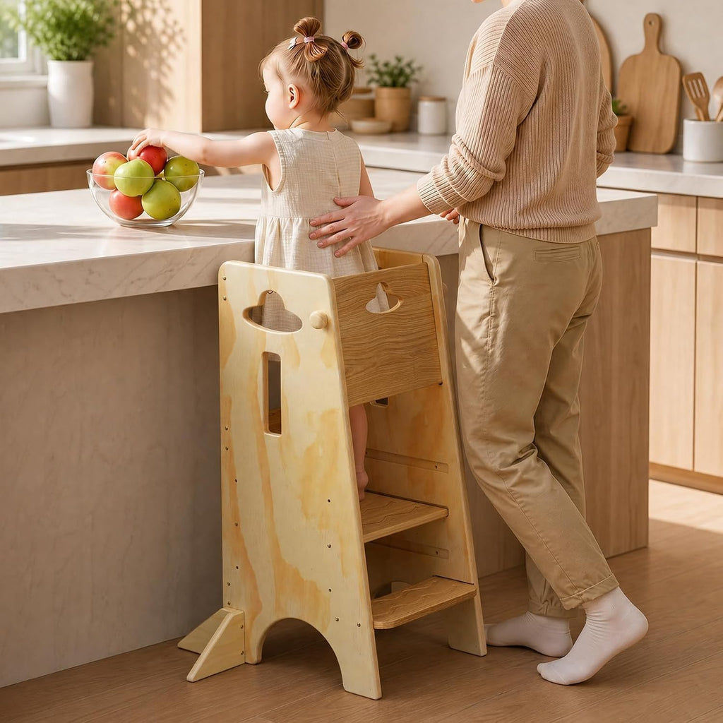 COSYLAND - Taburete de cocina ajustable para niños pequeños