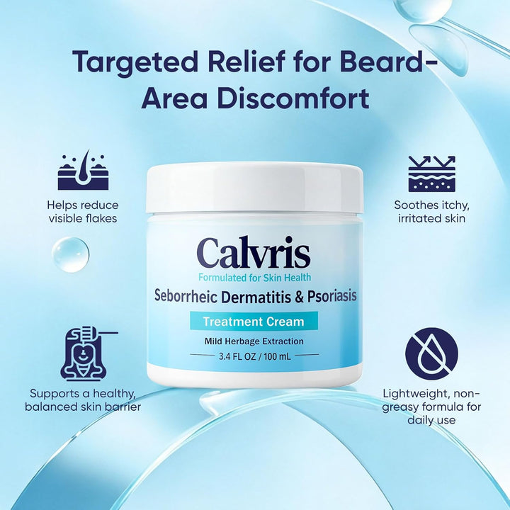 Calvris Scalp &amp; Beard Comfort Cream - Fórmula botánica sin este...