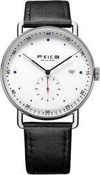 FEICE Relojes para hombres Mecanico Automático 5ATM Resistente al agua Acero inoxidable Relojes de lujo para uso casual, negocio y vestir FF019
