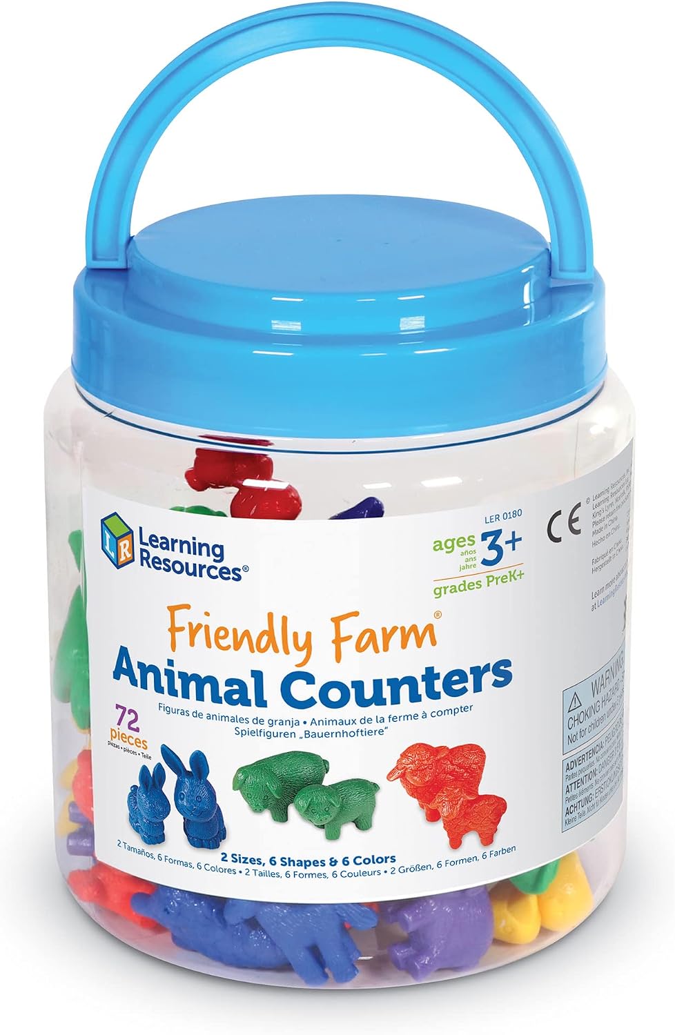 Contadores de animales de granja amigables con recursos de aprendiz...