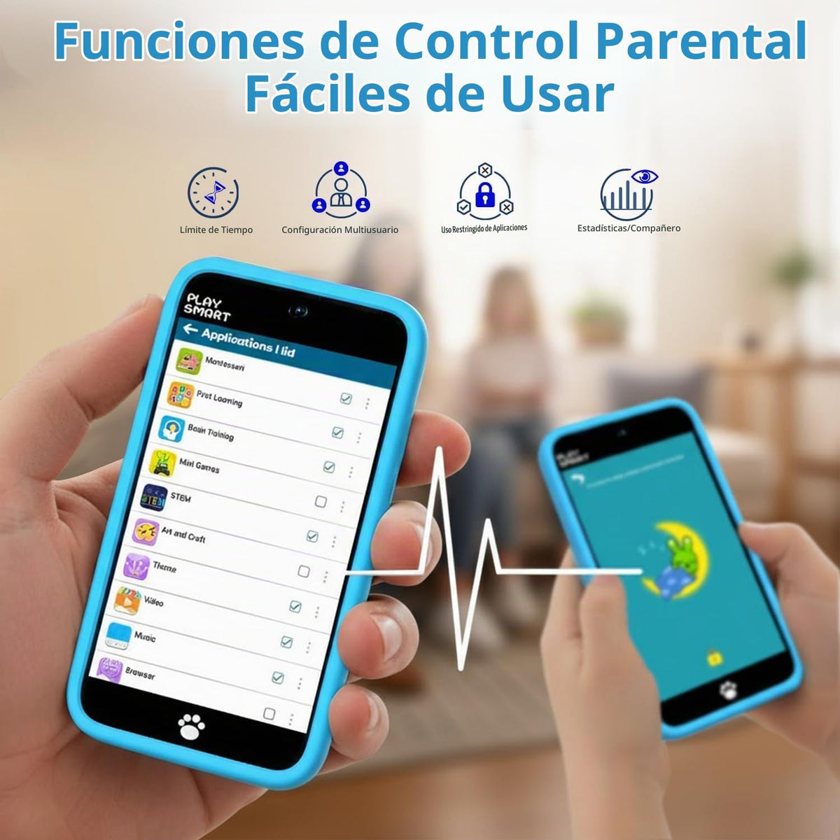 MOMILLA Juguetes para Niños - Teléfono inteligente de 3.97 pulgadas, más de 220