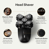 MANSCAPED® The Dome Shaver™ PRO - Afeitadora de cabeza para hombres...