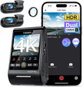 VIOFO A229 Pro 4K 3CH Dash Cam HDR para parte delantera y trasera e