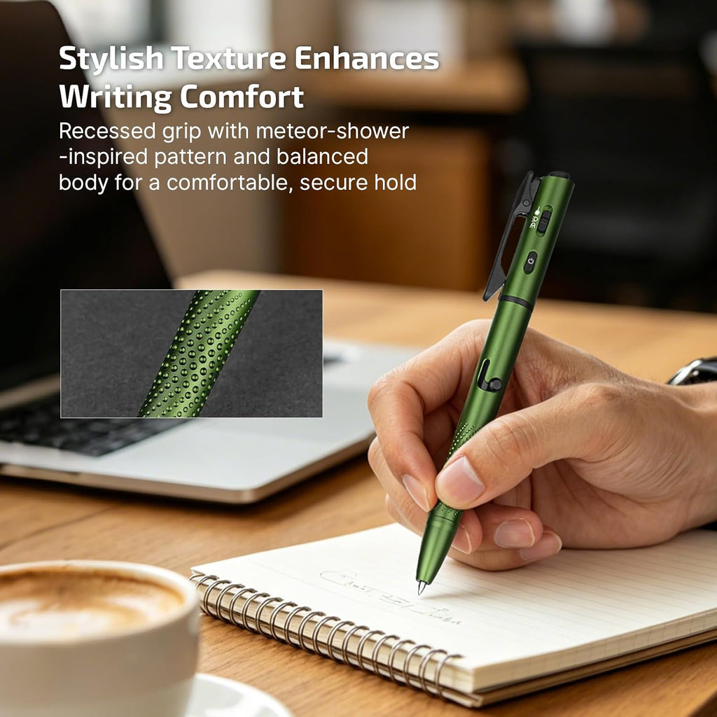 OLIGHT O'Pen 3 Pen Light, linterna EDC recargable USB-C, verde OD