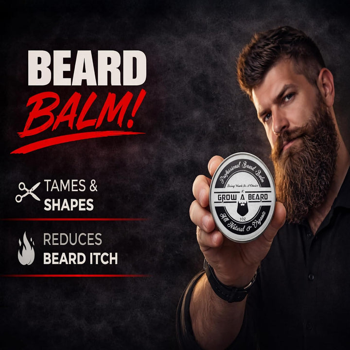 Cepillo para barba, peine para barba, aceite para barba y bálsamo p...
