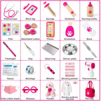 EFO SHM Kit de Doctor de Juego para Pretender para Niñas, Set de Veterinario para Niños