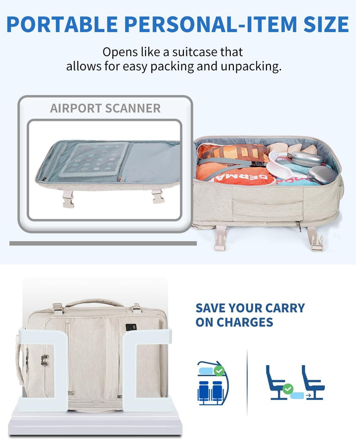 WANDF Mochila de viaje para Spirit Airlines bolsa de artículos pers...