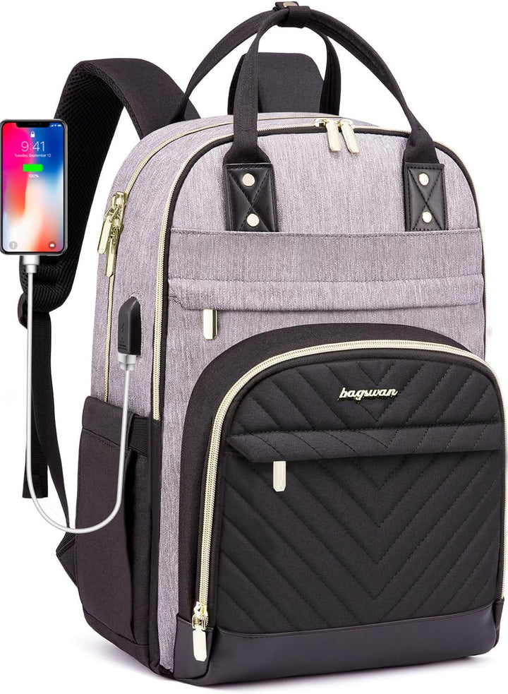 bagswan Mochila para computadora portátil para mujeres\/hombres, se...