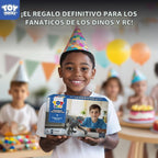 STEAM Life Juguetes de dinosaurio a control remoto para niños de 3 a 5 4 a 7 8 a 12, gran velociraptor recargable RC dinosaurio con caminar, luces y sonidos, juguete jurásico realista, regalos de cumpleaños para niños y niñas