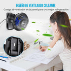 BESKAR Ventilador de clip alimentado por USB, ventilador portátil d...