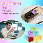 Pack de 24 Cubos 3D de pressión lenta Squishy, Cubos de estrés para adultos