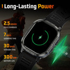 Relojes inteligentes militares para hombres, llamadas Bluetooth AMOLED de 2.06 pulgadas, IP68 con monitor de sueño, podómetro, más de 110 modos deportivos, reloj inteligente táctico para Android, iOS y Samsung compatible
