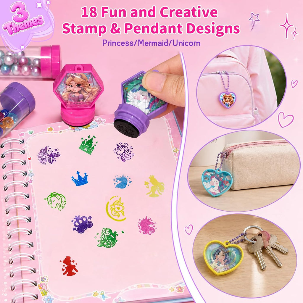 Marlrin 18 Pack Bracelet Wands con Stamps, 3-en-1 Bracelet Making Kit