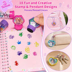 Marlrin 18 Pack Bracelet Wands con Stamps, 3-en-1 Bracelet Making Kit