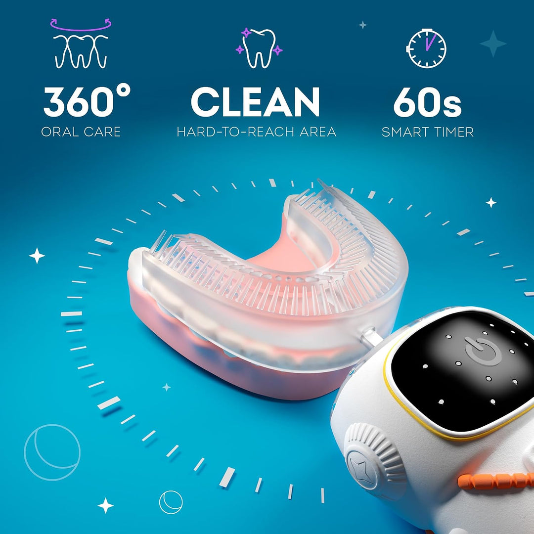 Sensory 360 - Protector Bucal Cepillo de Dientes Eléctrico Redondo...