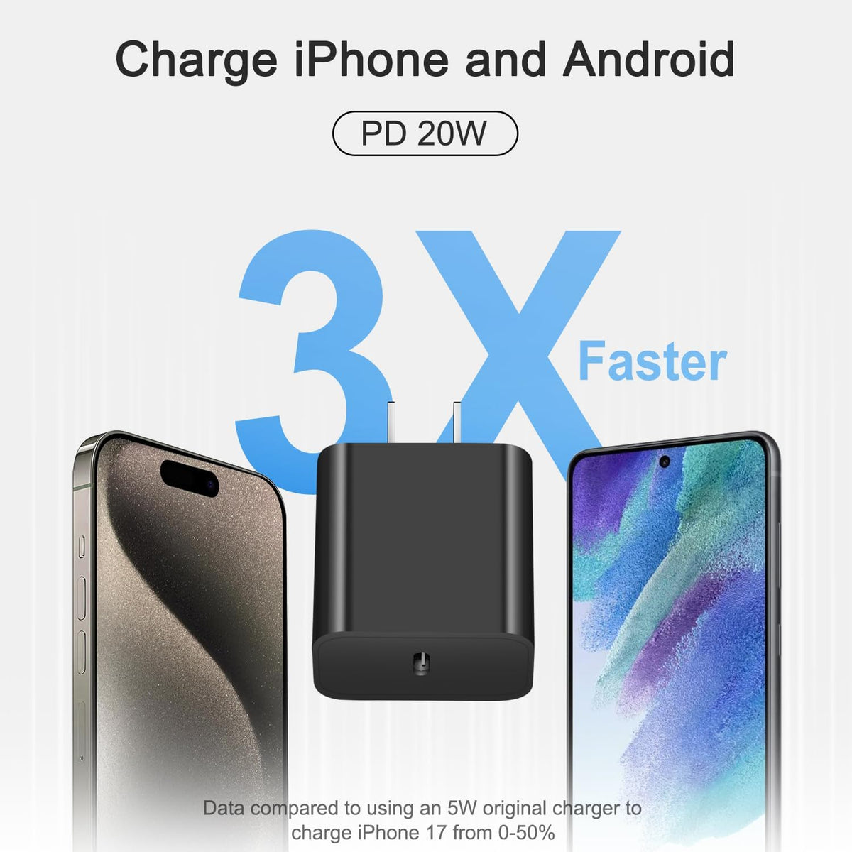 Cargador de carga rápida para iPhone 17, 16, 15, paquete de 3 cargadores USB C, cable Lightning de 6 pies y cable USB C tipo C para iPhone 17/17 Plus/17 Pro Max/Air/16/16 Plus/16 Pro Max/15 Pro/14Pro