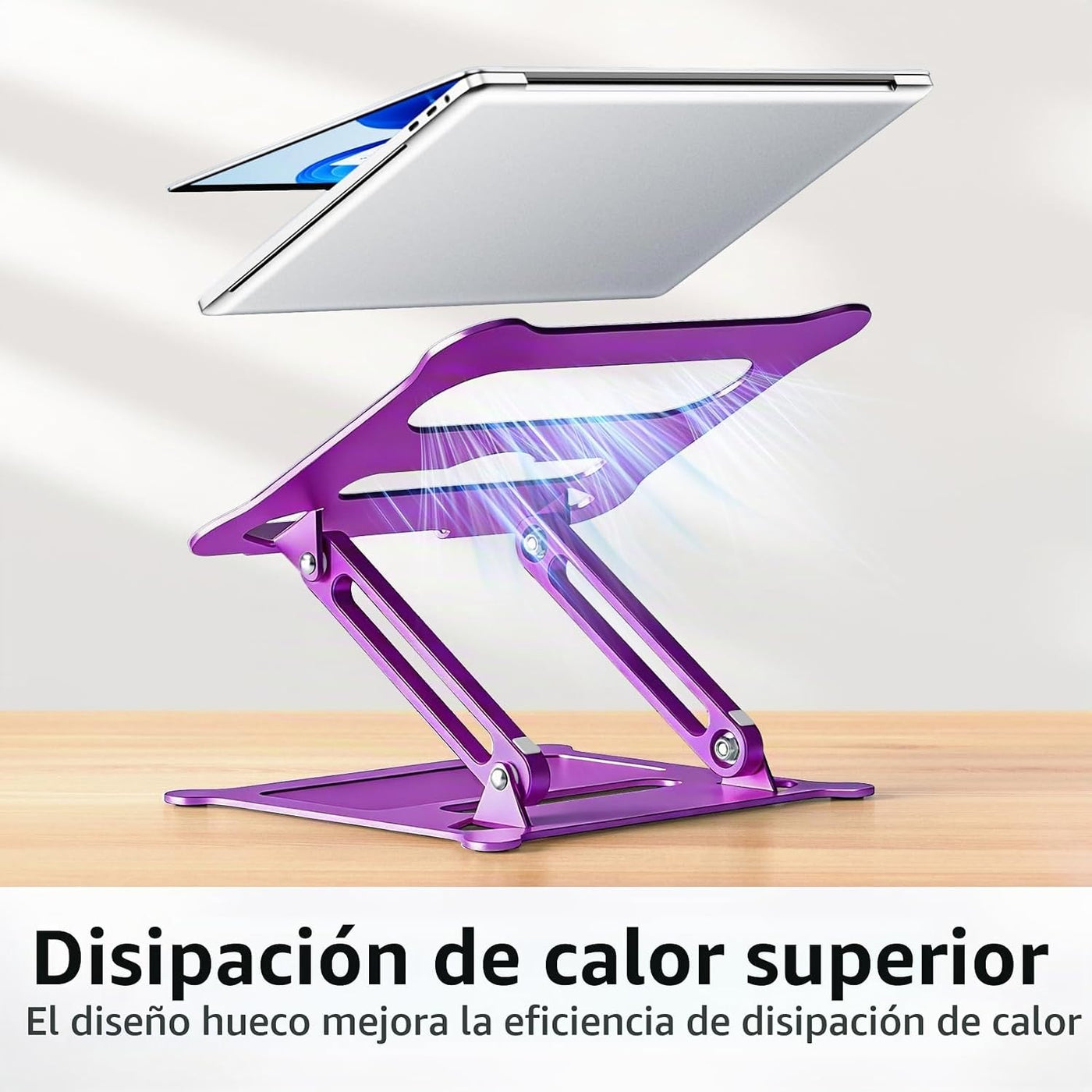 Urmust Soporte ajustable para laptop, soporte para computadora port...