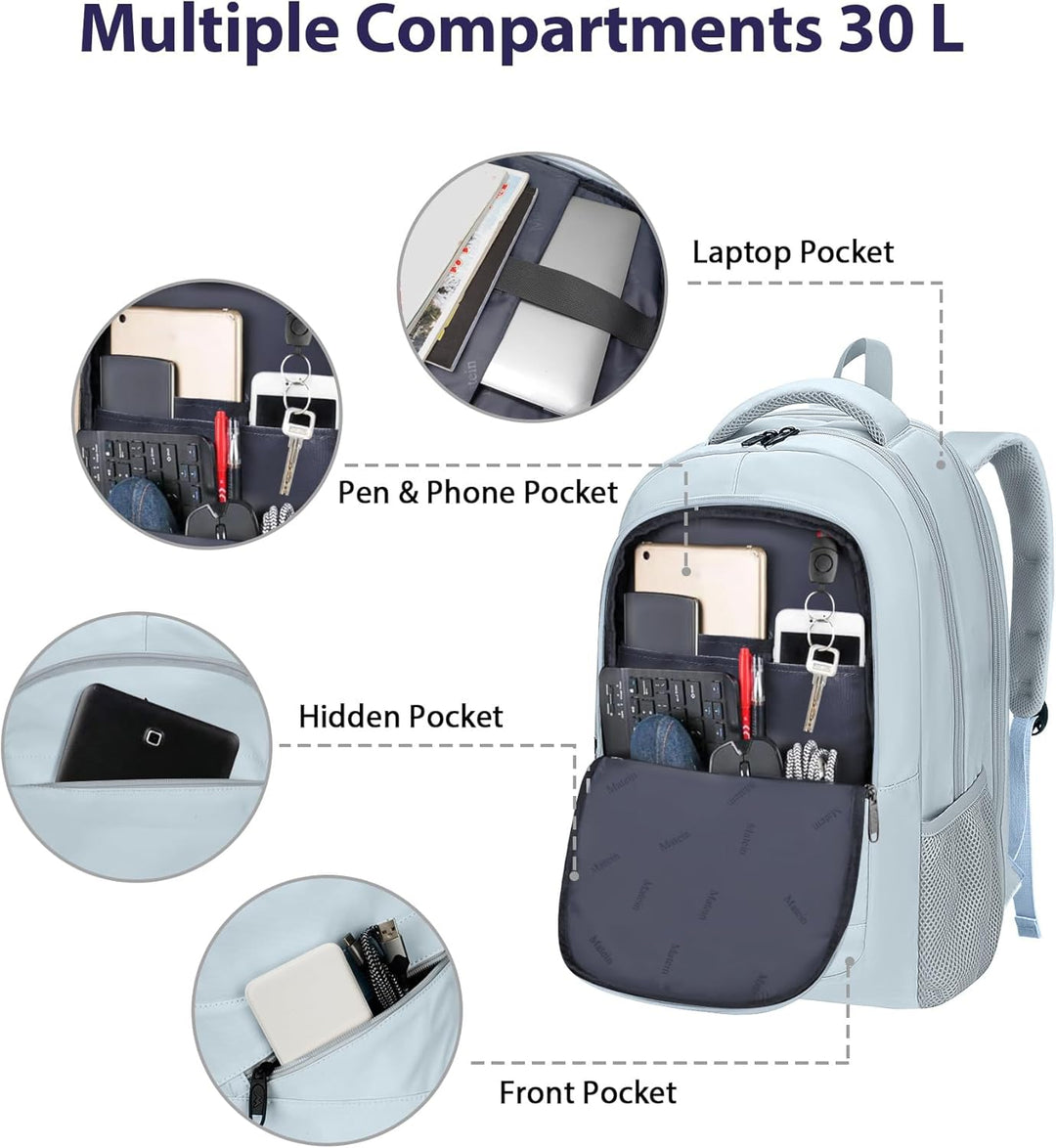 MATEIN Mochila para laptop de 17 pulgadas, mochila grande de trabaj...