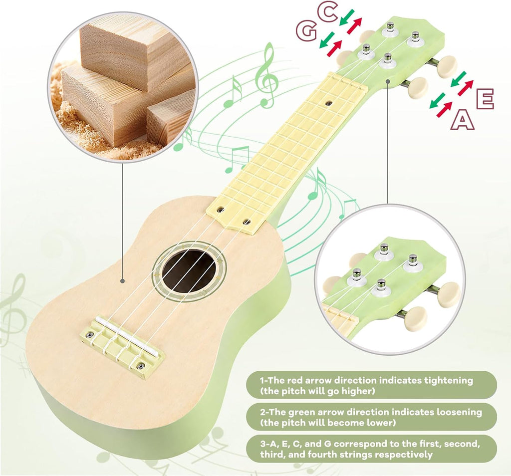 Juego de guitarra para niños - Instrumentos musicales Montessori 8 en 1