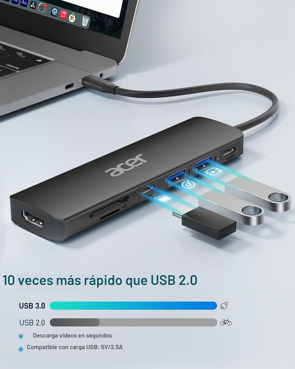 Acer, ODK360, hub USB