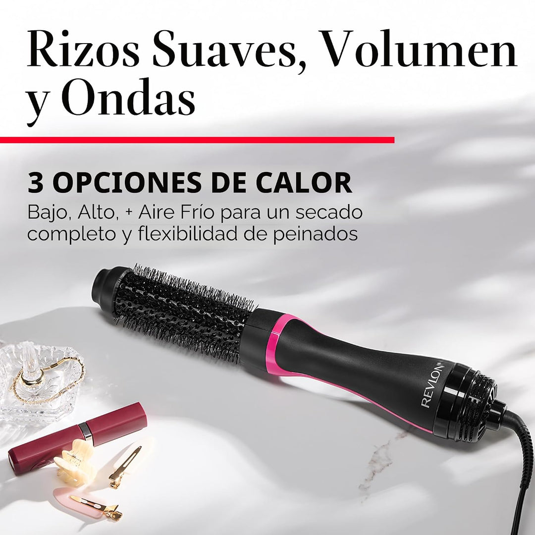 REVLONSecador de cepillo redondo de un paso 1-1 \/ 2 "de una et...