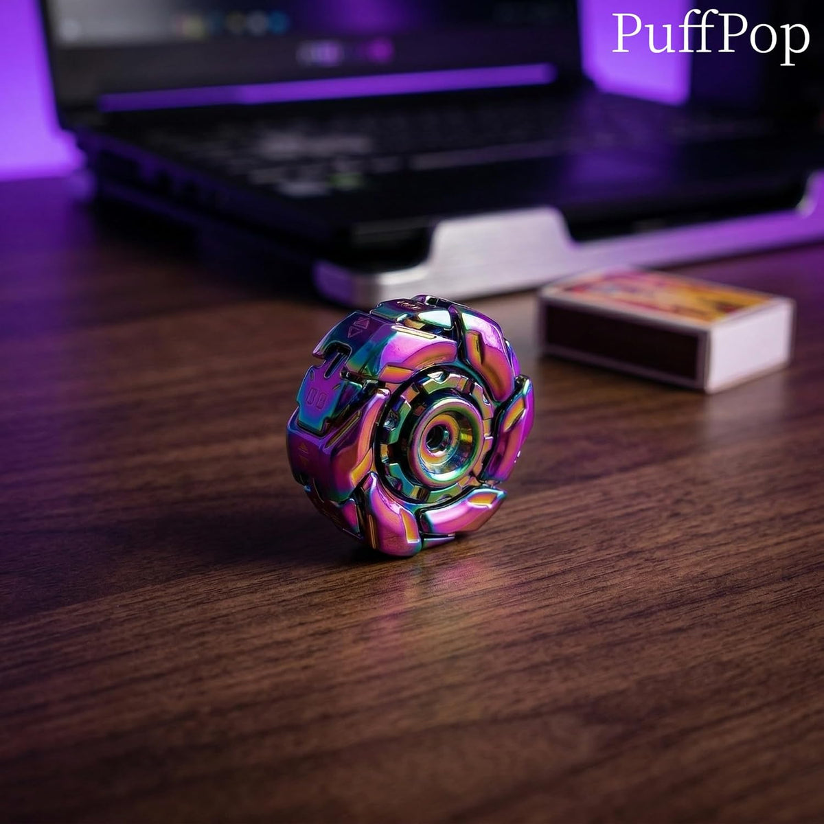 Stress Relief metal Fidget Spinner para Adults, EDC Fidget Spinner con Open Armor Design & Smooth Spin. Cool Fidget Toy para Teens & Adults(Dazzling Colors)