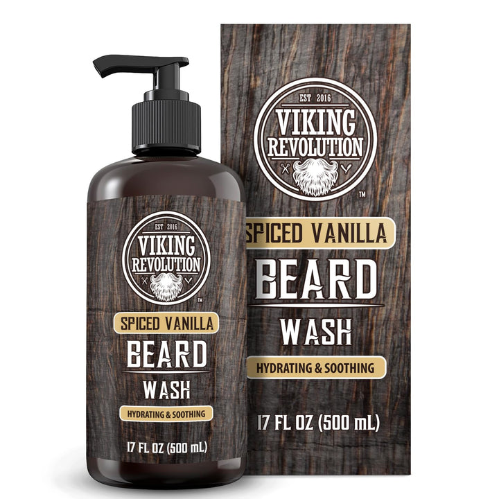 Viking Revolution Jabón de barba de vainilla con especias para homb...